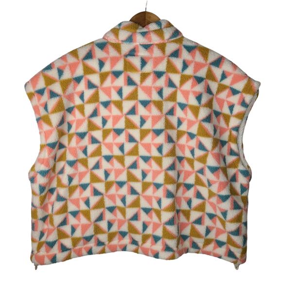 NWT Roxy Originals Women's Great Divide Print Vest Sweater XL - Picture 2 of 10